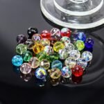 Dowarm 10MM Round Crystal Beads for Jewelry Making, Faceted Crystal Glass Beads ... - Image 6