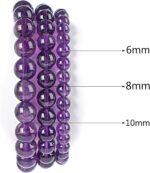 8mm Natural Uruguay Amethyst Round Bead - 45PCS Bulk Gemstone Beads for Jewelry ... - Image 4