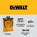 DEWALT Heavy Duty Bluetooth Neckband Headphones, Wireless Around The Neck Earbud... - Image 6
