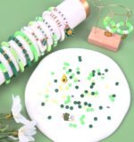 Wuollgess 3500 PCS Green Clay Beads for Bracelet Making Kit, Polymer Heishi Bead... - Image 3