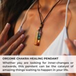 Handmade Orgonite Crystal Seven Chakra Pendant with Adjustable Cord - Orgone Hea... - Image 4