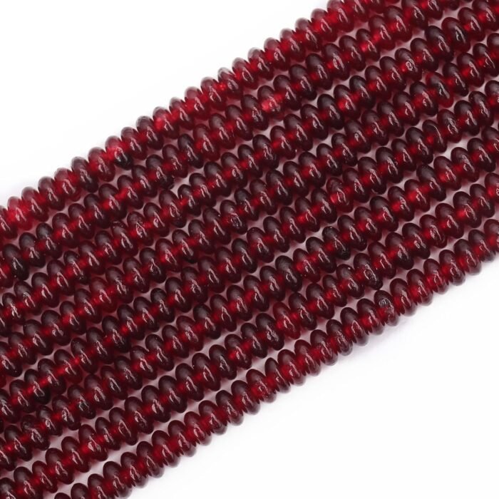 BONNY BOXX 150PCs Natural Garnet Rondelle Beads - 2 * 4mm Abacus Disk Stone Loos... - Image 3