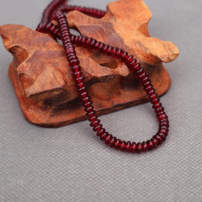 BONNY BOXX 150PCs Natural Garnet Rondelle Beads - 2 * 4mm Abacus Disk Stone Loos... - Image 6