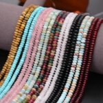 BONNY BOXX 150PCs Natural Garnet Rondelle Beads - 2 * 4mm Abacus Disk Stone Loos... - Image 8
