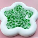 200pcs 10mm Acrylic Crackle Beads Round Crystal Acrylic Craft Beads with Hole fo... - Image 3