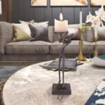 Danya B. "Weight of The World Cast Iron Male Figure Candle Holder - Decorative C... - Image 3