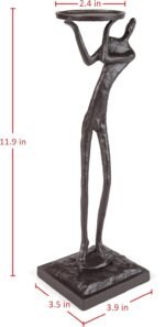 Danya B. "Weight of The World Cast Iron Male Figure Candle Holder - Decorative C... - Image 7