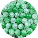 200pcs 10mm Acrylic Crackle Beads Round Crystal Acrylic Craft Beads with Hole fo... - Image 2