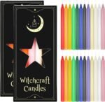 24 Mini Colored Candle Chimes, Spell Candles, Unscented, 16cm-6.5Inch Tall, 0.4 ... - Image 2
