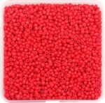 3mm Glass Seed Seed Beads Opaque Red About 5000pcs/150Grams 8/0 Small Craft Bead... - Image 2
