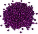 [400PCS] Purple Wooden Beads, 16mm Large Round Purple Painted Natural Wood Beads... - Image 2
