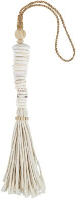 47th & Main Hanging Beach Décor Boho Style Twine Tassels with Shells, 25" Long, ... - Image 2