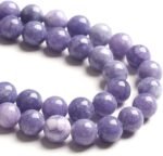 6MM 60PCS Lavender Purple Chalcedony Stone Loose Beads for Jewelry Making DIY Br... - Image 2
