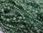 6mm Green Flower Jade Beads 60pcs Round Loose Smooth Beads for Jewelry Making Cr... - Image 2