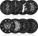 8 Pack Pendulum Board for Divination Dowsing Board Divination Metaphysical Messa... - Image 2