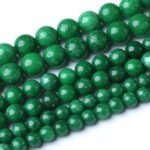 90PCS 4MM Dry Green Jasper Stone Beads Natural Gemstone Bead Crystal Healing Ene... - Image 2