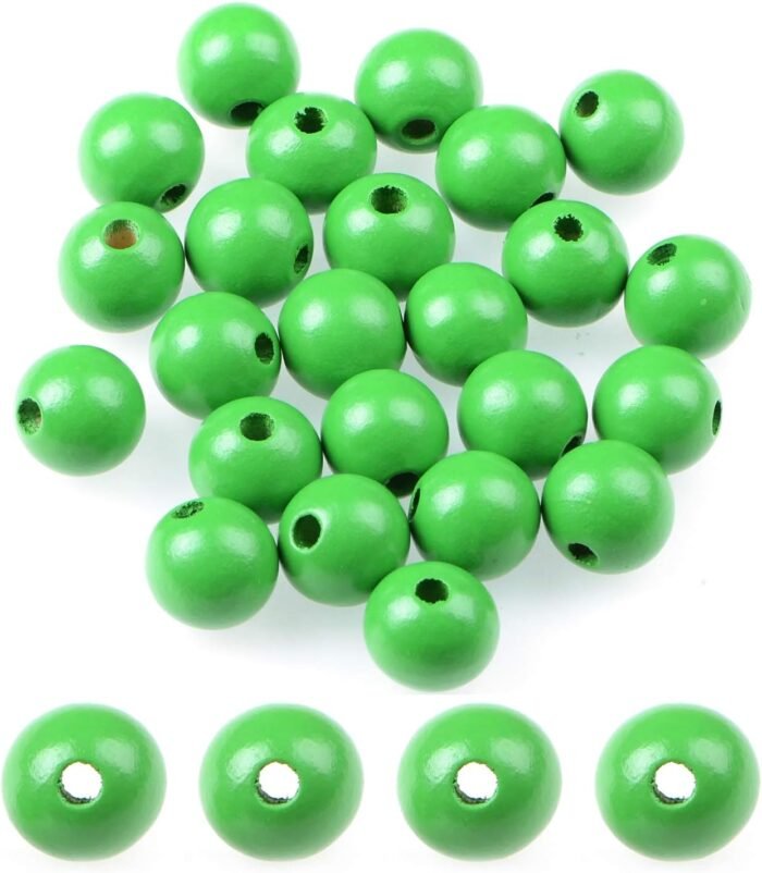 AD Beads Large Hole Wood Spacer Wooden Jewelry Making Bracelet Necklace Chandeli... - Image 2