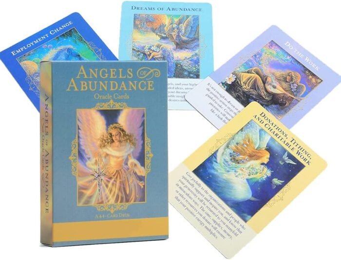 Angels of Abundance Oracle and Tarot Cards for Beginners - 44 Card Deck With Mea... - Image 2
