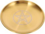 Angoily Bed Side Table Tray, Altar Plate Candle Holder, Ritual Burning Incense O... - Image 2
