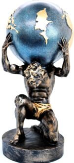 Atlas Statue, Ancient Greek Sculpture, 12'' Large Statue, Gifts for Men, Greek M... - Image 2