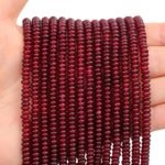 BONNY BOXX 150PCs Natural Garnet Rondelle Beads - 2 * 4mm Abacus Disk Stone Loos... - Image 2