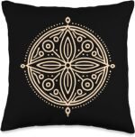 Benin Veve Voodoo Symbol African Tradition Beninese Vodun Throw Pillow - Image 2