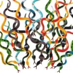Blulu 24 Pieces Small Plastic Snakes Realistic Rubber Fake Snake 4 Inch Assorted... - Image 2