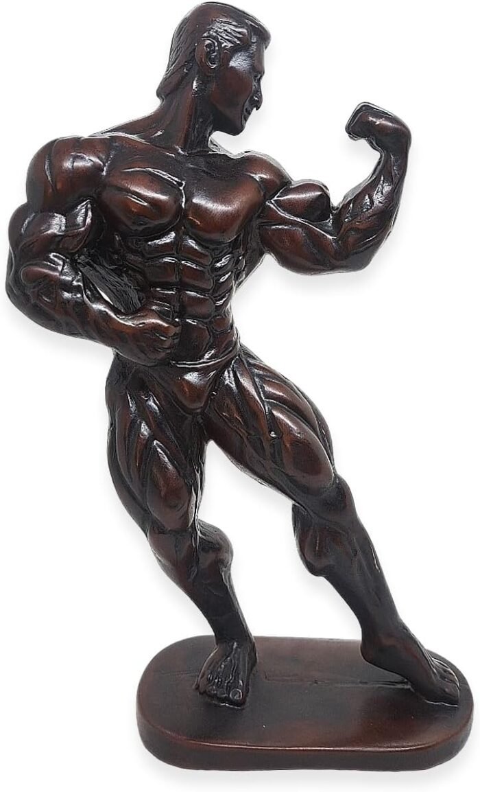 Bodybuilding 10½" High Front Biceps Pose Male Bodybuilder Figurine 3D Resin Musc... - Image 2