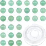 Bymitel 210pcs Natural Crystal Beads Stone Gemstone Round Energy Healing Loose B... - Image 2