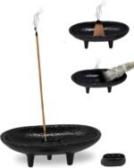 Cast Iron Incense Burner 4" L 2" H, Ideal for smudging, Incense Burning, Ritual ... - Image 2