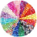 Cludoo 240 Piece Large Hole Beads for Jewelry Making, 16 Color European Bulk Cra... - Image 2