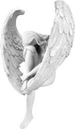 Creative White Resin Redemption Angel Statue,Tabletop Ornament, Hand-Carved Ange... - Image 2