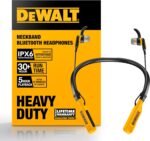 DEWALT Heavy Duty Bluetooth Neckband Headphones, Wireless Around The Neck Earbud... - Image 2