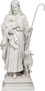 Design Toscano EU1785 Jesus The Good Shepherd Religious Garden Statue, 12 Inches... - Image 2