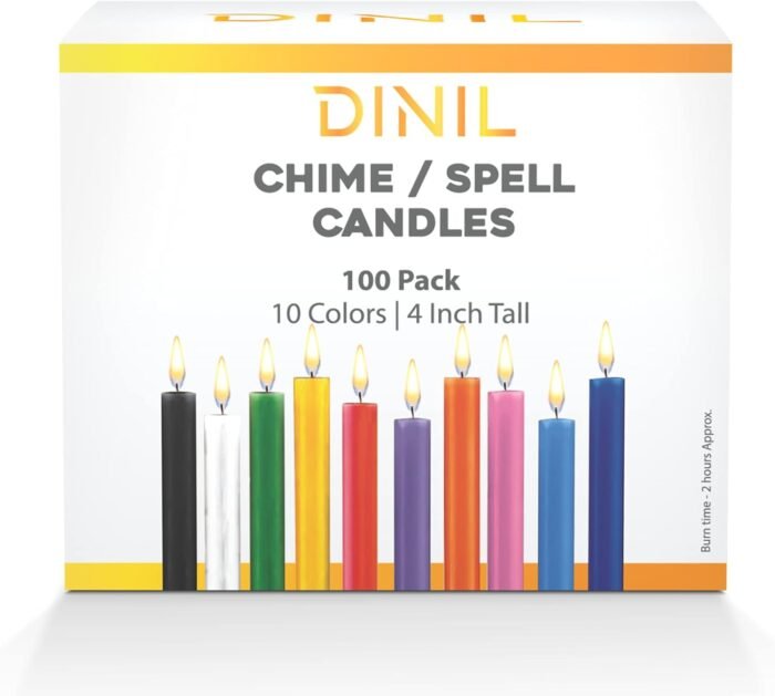 Dinil - Spell & Chime Candles – Premium Mini Taper Candles for Rituals, Prayer, ... - Image 2