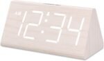 DreamSky Wooden Digital Alarm Clock for Bedroom - Living Room Desk Clock with La... - Image 2