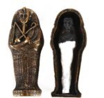 EASCHEER Egyptian Pharaoh Sarcophagus Coffin w/Mummy Figurine 2PCS Decorations S... - Image 2