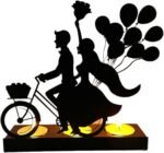 Firlar Handcrafted Art Iron Sculpture Candlestick Ornament, Tabletop Decorative ... - Image 2