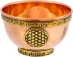 Flower of Life Copper Bowl - Offering Bowl for Ritual Use, Altar Table, Incense ... - Image 2