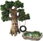 GlitZGlam Duck Pond -Mother and Ducklings! and Fairy and Garden Gnome Tree - Enc... - Image 2