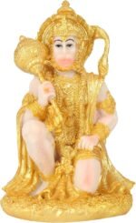 H&W 6''H Blessing A Colored Statue of Hanuman God, Resin India God Statue, Hanum... - Image 2