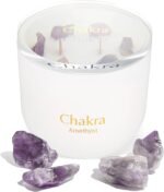 Hidden Label Healing Crystal Candle, Amethyst Quartz Relax Crystal Candle, Wood ... - Image 2