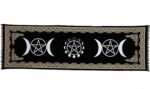 Indian Consigners Altar Cloth Witchcraft Moon Phases Triple Moon Long Side Table... - Image 2