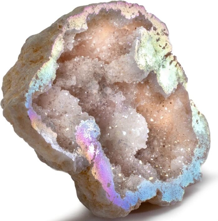 KALIFANO Angel Aura Quartz Geode - Titanium Bonded High Energy Crystal Cuarzo Cl... - Image 2