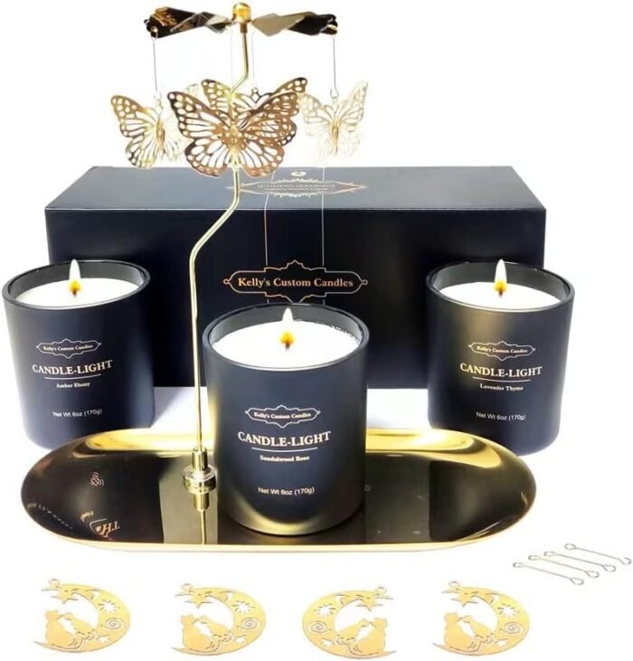 Kelly's Custom Candles Birthday Candles Gifts for Women,Mom,Butterfly+ Cat Candl... - Image 2