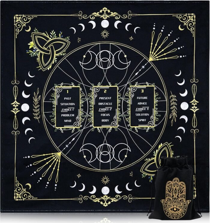 Knana Tarot Divination Cloth Altar Cloth - Tarot Card Reading Cloth Tarot Access... - Image 2