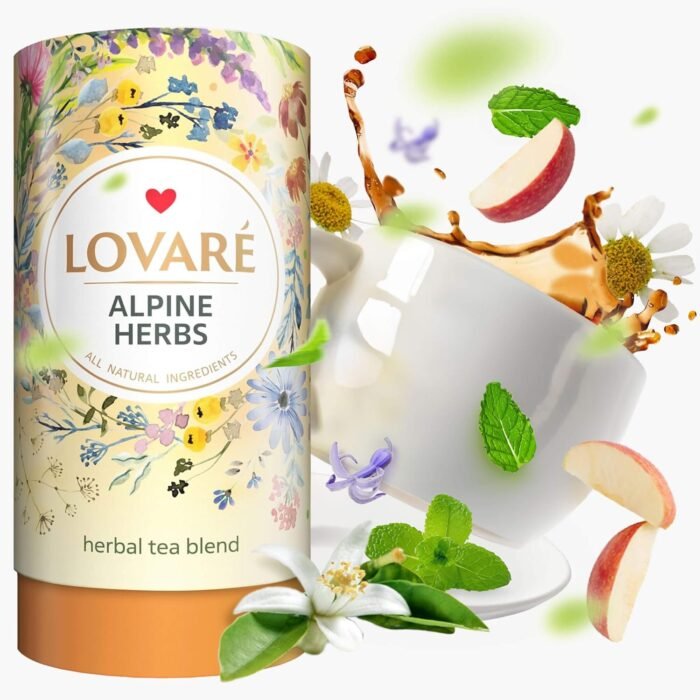 LOVARE Alpine Herbs Loose Leaf Tea 80 g - Made in Ukraine – Lemongrass, Chamomil... - Image 2