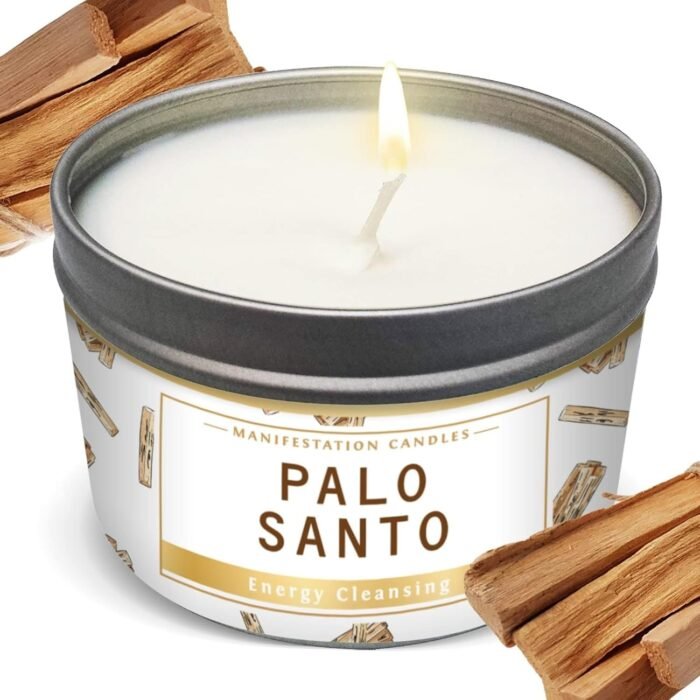 Long Lasting Palo Santo Scented Smudge Candle | 6 Oz - 35 Hour Burn | Soy Wax Ar... - Image 2