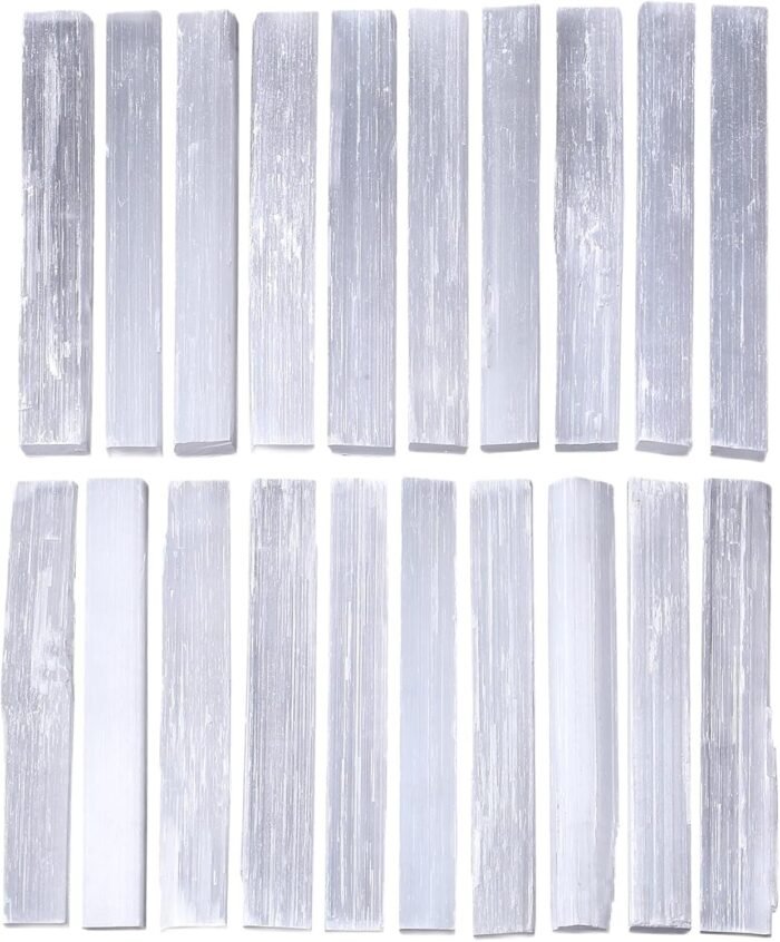 MAIBAOTA 4" Selenite Crystal Wand Selenite Sticks Crystals Bulk Selenite Chargin... - Image 2
