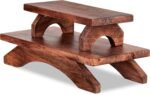 Meditation Altar Table - 21 x 10 Inch Handcrafted Foldable Pooja Table - Spiritu... - Image 2